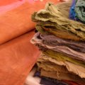 fabric before & after mangling