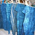 drying fabrics painted with thickened dye