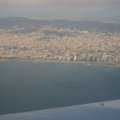 Flying into Barcelona